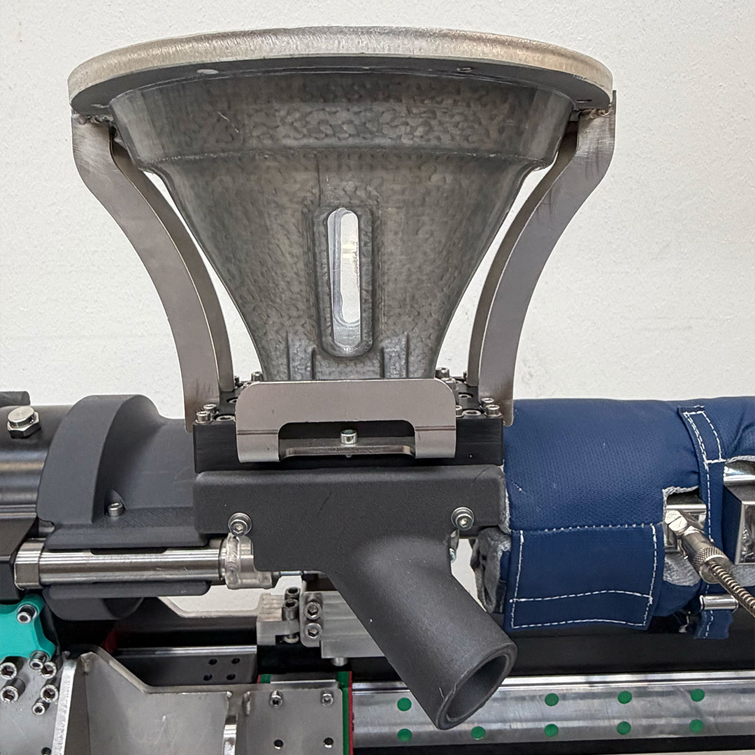 Extruder materiaaltoevoer