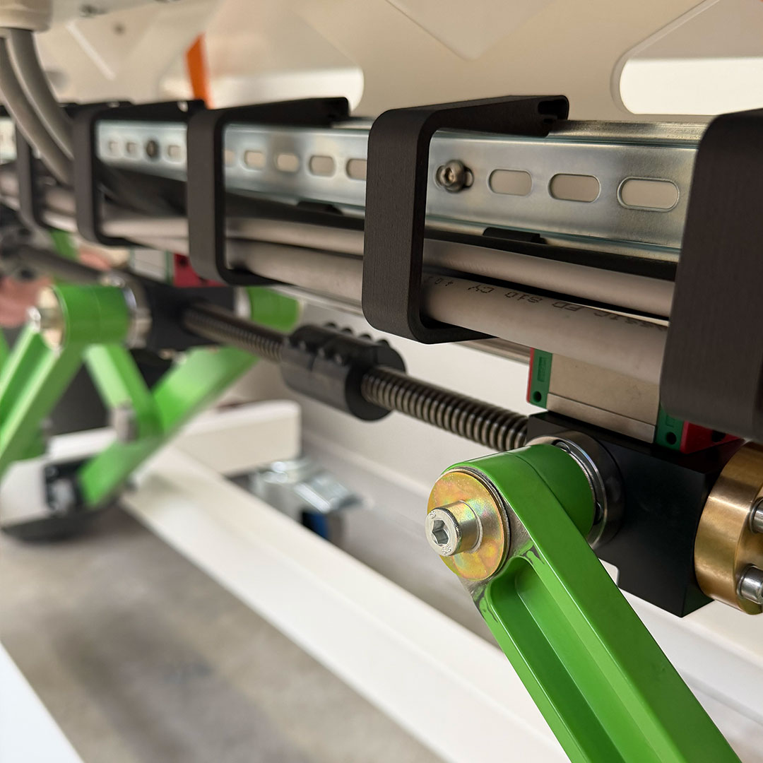 Extruder in hoogte verstelbaar