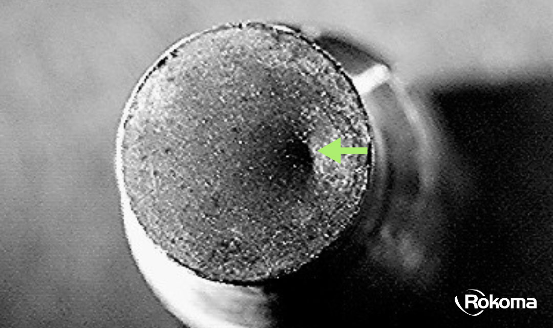 Druksensor beschadiging: put in membraan